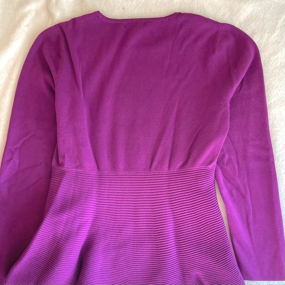 Alfani Women's Swing Knit Top PL Fuschia - Picture 2 of 11